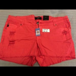 BNWT coral pink torrid shorts size 22